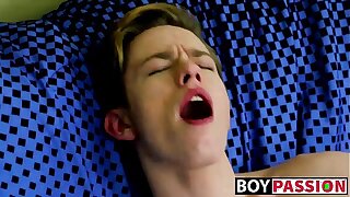 Adorable twink guy Nico Michaelson gets sex-crazed and wanks it