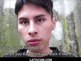 Young Broke Latino Twink Has Sex With Stranger Off Street For Money POV
