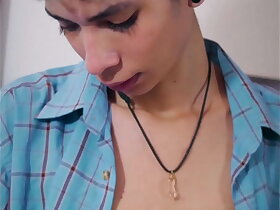 Fans Exclusive Slim Twink Magic C Jerking His Big Cock and Shooting a Thick Cum Load