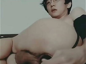 Asian faggot gaped his butthole together with prolapse