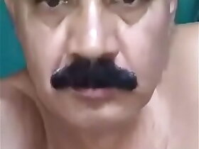 Desi hairy uncle masturbating