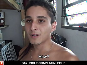 Latin dear boy is working a construction job and his boss has offered some extra money if he’s willing to follow his forever command