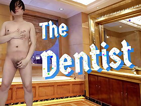 A dental patient sucked his dentist cock at along to adult store glory hole and they continue fucking at along to clinic