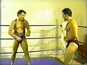 Michael Ashley red rear naked c. with help of his short pants and won with knock-out his grappling melee John Borsos