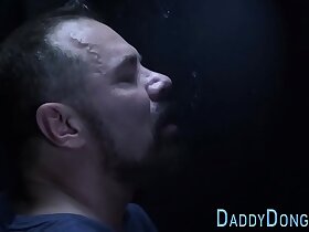 Stepson sucks bears gloryhole cock