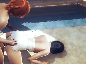 Genshin Onus Venti Hardsex a public bath Sissy crossdress Japanese Asian Manga Anime Game Porn Gay