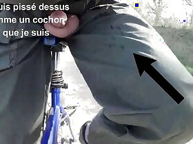 Arrêt Pipi la snack à l'air a velo et branlette