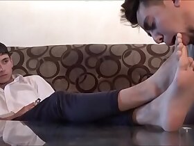 lick hot boy feet