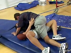 Sporty jocks fucking their asses