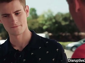 Closeted jock hitting on nerd gay classmate