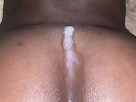 Cum on black boy pussy