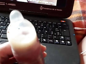 Cum in condom