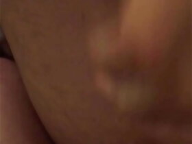 Creampie in Japanese cumdump man pussy