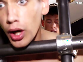 TWINK MONSTER COCK uses his Czech slave as his hetaira ruining his Opening