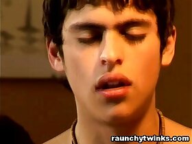 Joyful Latino Twinks Adrian Added to Julian Blowjob Added to Anal Sex