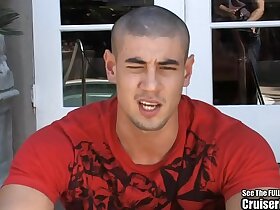 Hot Stud Beats Off Outside For You Boys