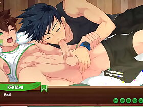 Game: Friends Camp, episode 44 - Natsumi deflected to give a sweet blowjob to Keitaro (Russian voiceover)