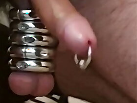 Pierced cock stretched hogwash