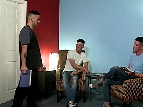 Doc helps him on touching get erect - Cesar Rossi and Michael Stax