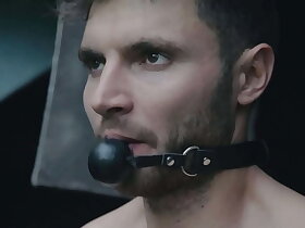 Gay handcuffed and gagged pauper after male BDSM experiment