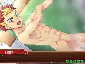 Game: Friends Camp path 2, part 5 - In the shower with Taiga (russian voiceover)