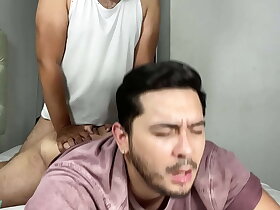 To the fullest His Wife Was Sleeping... My stepfather ordinary me respecting the room as his personal whore - Gay lovemaking taboo, no condom and cum inside the arse