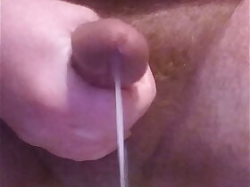 Thick Camp Asian twink busts a load with the addition of shows ass