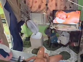 Fui pego no flagra batendo punheta